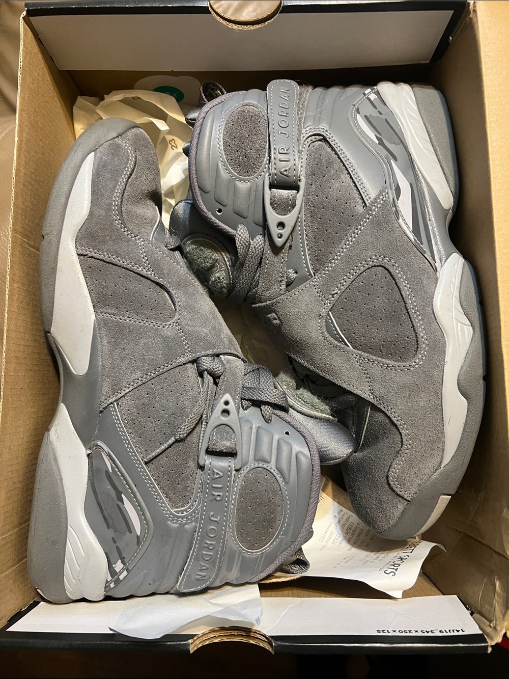 Jordan Men’s Athletic Shoes Gray Suede Air Jordan